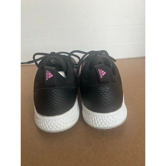 Adidas Black with Pink Stripes Court Control Flash Tennis Sneaker Shoes Sz 10 - Picture 6 of 11